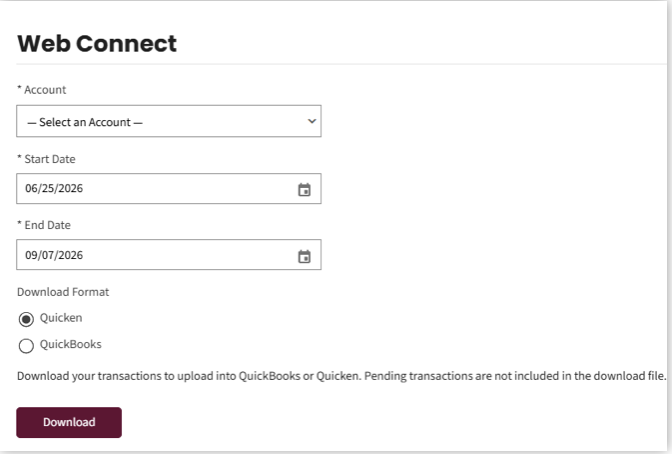 Downloading Quicken and QuickBooks files
